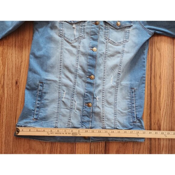 Hillsong There is More Denim Trucker Jacket Embrodered Lion Patch Medium - Picture 6 of 9